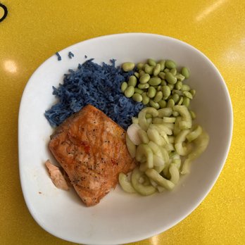 Illumination’s Minion Cafe - Lucy's Top Secret Salmon - New American Near Me - Orlando, Florida Illumination’s Minion Cafe - Lucy's Top Secret Salmon - New American Near Me - Orlando, Florida