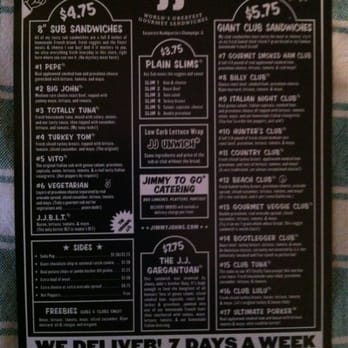 Jimmy John's - Menu - Sandwiches Near Me - Henderson, Nevada