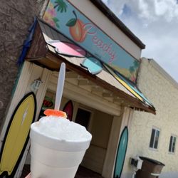 Peachy Island Shaved Ice - Lil'Peach Piña Colada