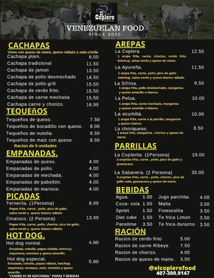 Menu photo 1 El Coplero Food Orlando, FL