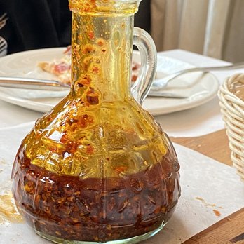 Altesi Downtown - Hot spicy oil for the pizza - Italian Near Me - New York, New York