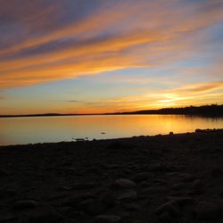 Oceanfront Camping at Reach Knolls - August sunset from the beach...I know right...stunning