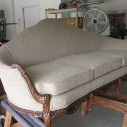 Hoke's Interiors - Re-stored antique sofa