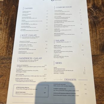 Burgoo Bistro - Love the Menu! - Comfort Food Near Me - Vancouver, British Columbia