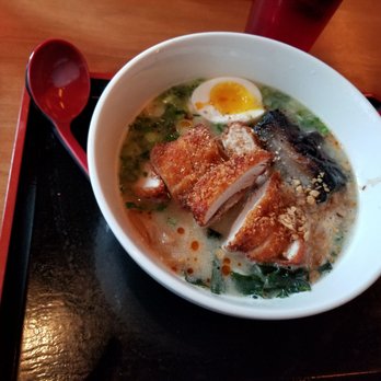 RAMEN-SAN - Tonkotsu w/ fried chicken addon - Ramen Near Me - Chicago, Illinois RAMEN-SAN - Tonkotsu w/ fried chicken addon - Ramen Near Me - Chicago, Illinois