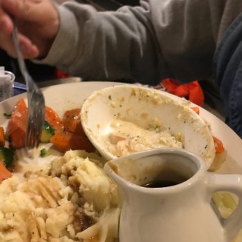 Britannia Arms - Chicken pot pie is all gone!! Comes with carrots and broccoli/ gravy and mashed potatoes - Pubs Near Me - Capitola, California