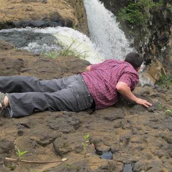 Wailua Falls - Yoku cant here but my wife and daughter are screaming from the top of their lungs for me to back up!! - Parks Near Me - Lihue, Hawaii Wailua Falls - Yoku cant here but my wife and daughter are screaming from the top of their lungs for me to back up!! - Parks Near Me - Lihue, Hawaii
