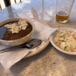 Sullivan Saloon - Beef barely soup and cole slaw