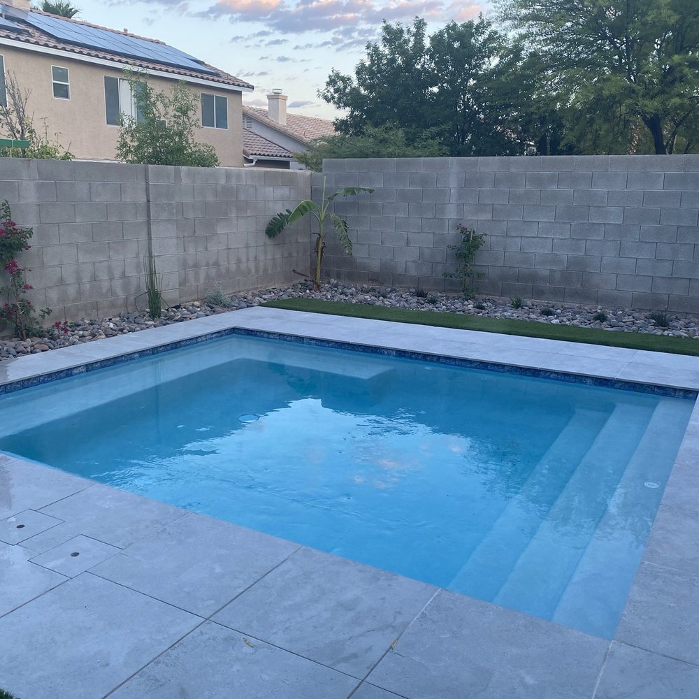 Crystal Cove Pool & Spa - Pool when we first installed - Pool & Hot Tub Service Near Me - Las Vegas, Nevada