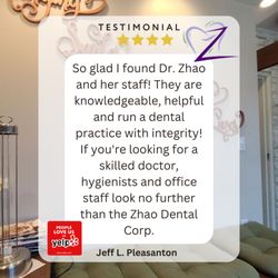 Zhao Dental - Shirley Zhao, DDS, is a true expert with extensive experience when it comes to general & cosmetic dentistry. Now accepting new patients!