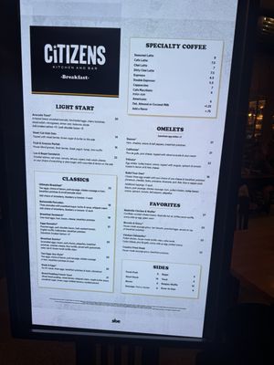 Menu photo 8 Citizens Kitchen and Bar Las Vegas, NV