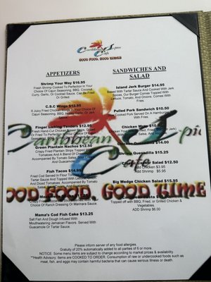 Menu photo 1 Caribbean Spice Cafe North Conway, NH