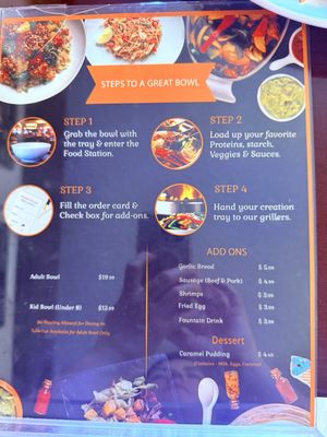 Menu photo 2 Mongolian BBQ Grill Page, AZ