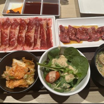 Yakiniku Like - March mega set kalbi short plate and sirloin - Japanese Near Me - Honolulu, Hawaii