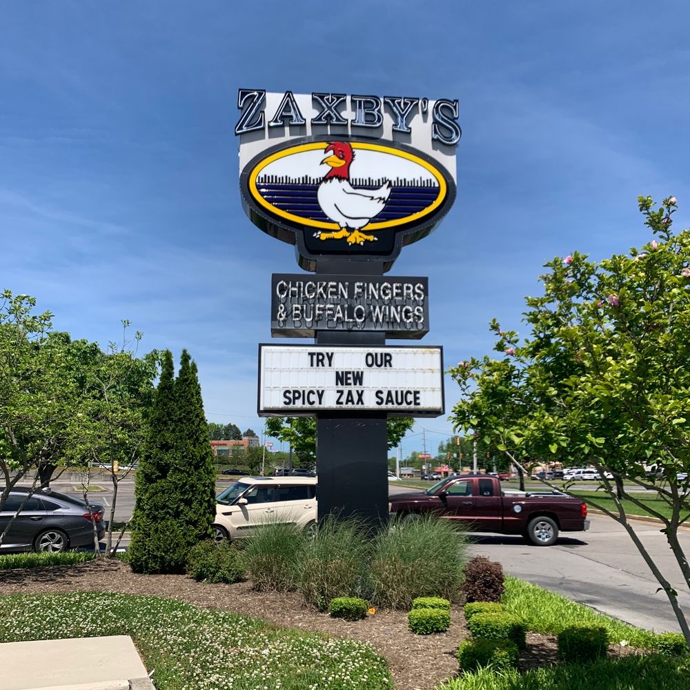Zaxbys - Their Road Sign - Chicken Wings Near Me - Athens, Tennessee Zaxbys - Their Road Sign - Chicken Wings Near Me - Athens, Tennessee