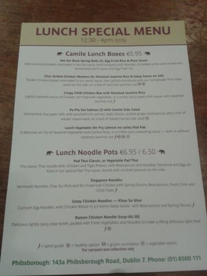 Menu photo 4 Camile Phibsborough Dublin, D