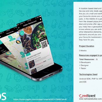 Redlizard Studioz - 1Slap a location based app with a starbucks app like convenience. - Web Design Near Me - Vancouver, British Columbia