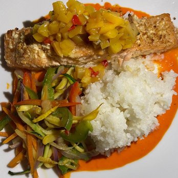 Ristegio's - Salmon - New American Near Me - Patchogue, New York Ristegio's - Salmon - New American Near Me - Patchogue, New York