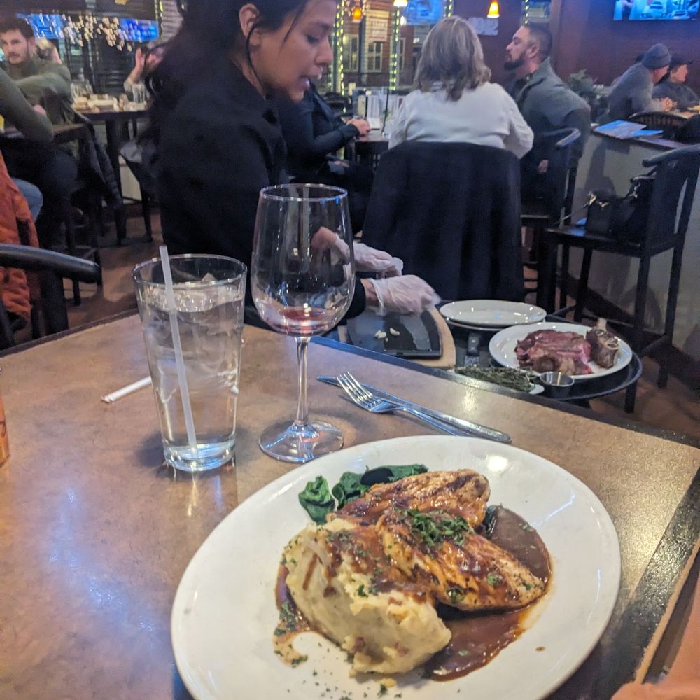 Rib & Chop House - Chicken Marsala and cout de Bouef in the background - Seafood Near Me - Cheyenne, Wyoming Rib & Chop House - Chicken Marsala and cout de Bouef in the background - Seafood Near Me - Cheyenne, Wyoming