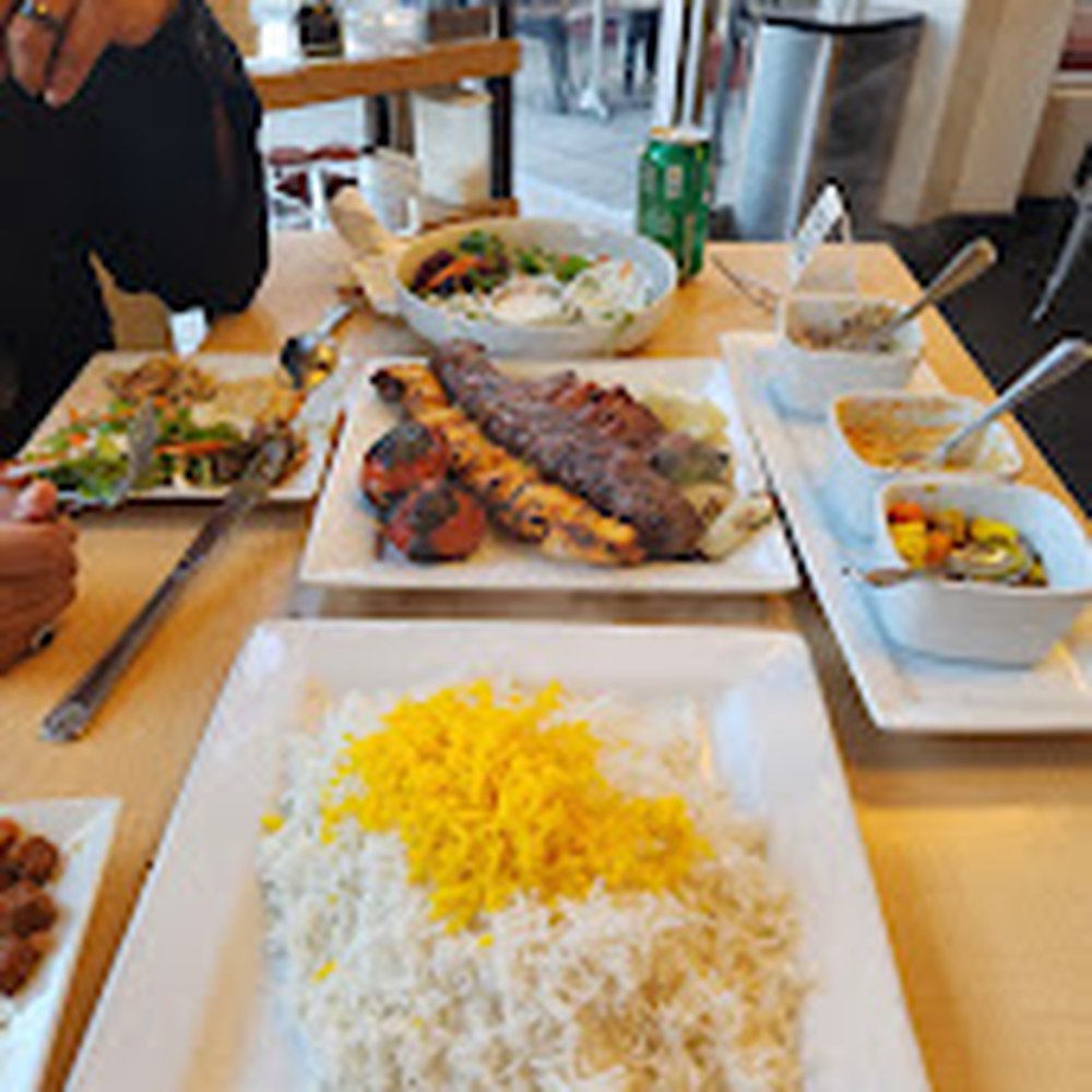 Tehran plate with side of salad and rice(comes with order) Tehran plate with side of salad and rice(comes with order)