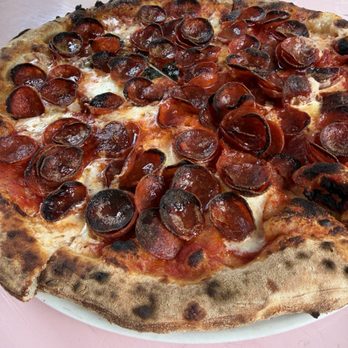 Bettina - Pepperoni pizza - Pizza Near Me - Santa Barbara, California Bettina - Pepperoni pizza - Pizza Near Me - Santa Barbara, California