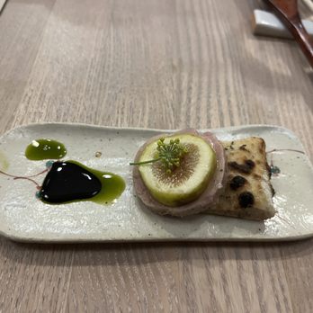Sanjusan - Photograph with fig on freshly made focaccia - Pizza Near Me - Minneapolis, Minnesota