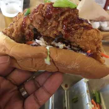 Buffalo Wild Wings - BirdDog on a cheap hotdog bun.. not ideal! - Chicken Wings Near Me - Cranberry Township, Pennsylvania