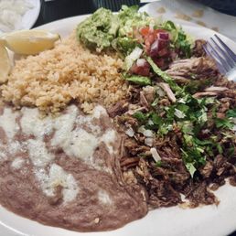 Carnitas, beans and rice Carnitas, beans and rice