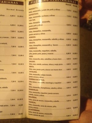 Menu photo 2 Maravillas Madrid, M