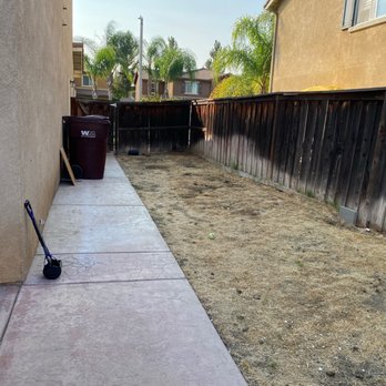 Essential Junk Removal - Before and after ... missing a big trash can full of tiles he was able to take on! - Junk Removal & Hauling Near Me