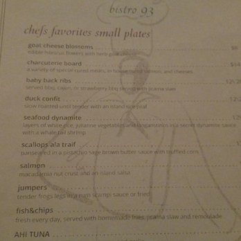 Bistro 93 - Menu #1 - Comfort Food Near Me - Akron, New York Bistro 93 - Menu #1 - Comfort Food Near Me - Akron, New York