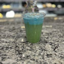 Donut Mart Cafe - Matcha with blueberry flavor