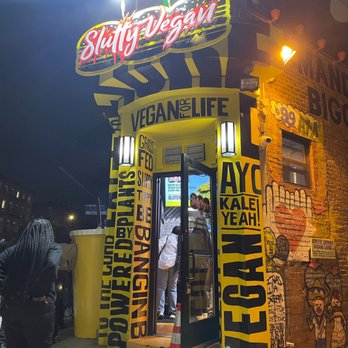 Slutty Vegan - Front of the restaurant - Vegan Near Me - Brooklyn, New York Slutty Vegan - Front of the restaurant - Vegan Near Me - Brooklyn, New York