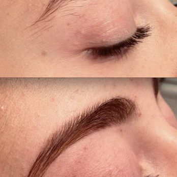 Ivana Denniston - Before: Natural but untamed brow with stray hairs. After: Neatly shaped, fuller, defined brow with a clean arch, enhancing facial features. - Eyebrow Services Near Me - Chappaqua, New York Ivana Denniston - Before: Natural but untamed brow with stray hairs. After: Neatly shaped, fuller, defined brow with a clean arch, enhancing facial features. - Eyebrow Services Near Me - Chappaqua, New York