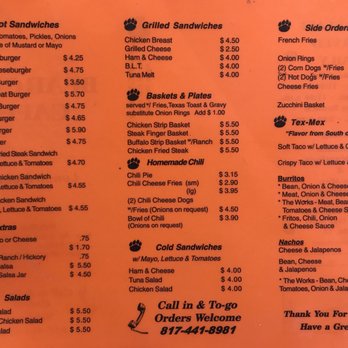 Bearcat Cafe - the price of the menu - Breakfast & Brunch Near Me - Aledo, Texas