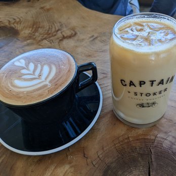 Captain + Stoker - Mocha & iced latte - Coffee Roasteries Near Me - Monterey, California