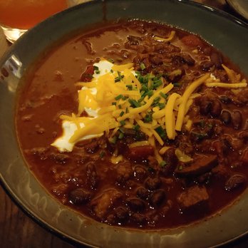 Chop, Block & Brew - This is a huge bowl! If your order includes chili, it'll come in a cup. Otherwise, the chili alone is enough for a meal! - American Near Me - Maricopa, Arizona Chop, Block & Brew - This is a huge bowl! If your order includes chili, it'll come in a cup. Otherwise, the chili alone is enough for a meal! - American Near Me - Maricopa, Arizona