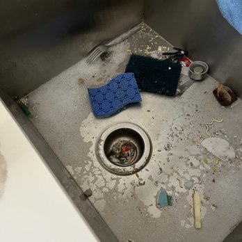 Cleaning Company - After remind him to do the dishes this is how he left my sink tea bags toys n food - Office Cleaning Near Me - New York, New York Cleaning Company - After remind him to do the dishes this is how he left my sink tea bags toys n food - Office Cleaning Near Me - New York, New York