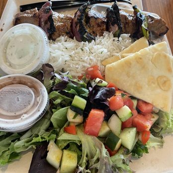 Luna Grill Oxnard - Bistro Beef Kabob Plate - Mediterranean Near Me - Oxnard, California Luna Grill Oxnard - Bistro Beef Kabob Plate - Mediterranean Near Me - Oxnard, California