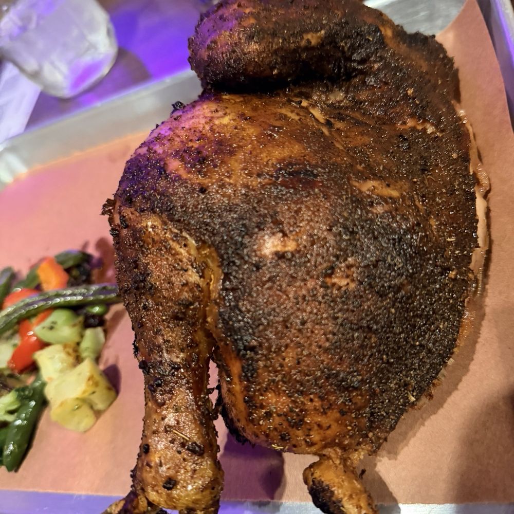 Nick's Smokehouse and Cafe - 1/2 chicken and roasted veggies. - Barbeque Near Me - Parowan, Utah Nick's Smokehouse and Cafe - 1/2 chicken and roasted veggies. - Barbeque Near Me - Parowan, Utah