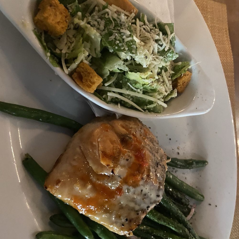 Roaring Fork - Salmon, best green beans ever and a salad - American Near Me - Austin, Texas Roaring Fork - Salmon, best green beans ever and a salad - American Near Me - Austin, Texas