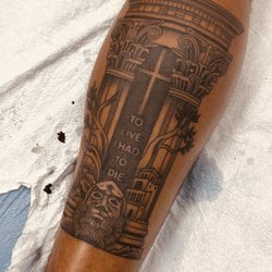A Stroke Of Genius Tattoos - Tattoo, leg piece