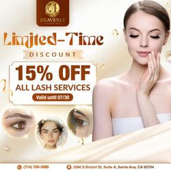 Heavenly Nails Spa - LIMITED-TIME LASH DISCOUNT YOU CAN'T MISS!
At Heavenly Nails Spa, we're making your eyes pop for less!