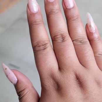 Nails Please - Gel-x with hand drawn design and stickers - Nail Salons Near Me - Fremont, California Nails Please - Gel-x with hand drawn design and stickers - Nail Salons Near Me - Fremont, California