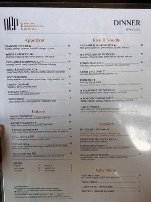 Menu photo 2 NEP Cafe - Irvine Irvine, CA Menu photo 2 NEP Cafe - Irvine Irvine, CA