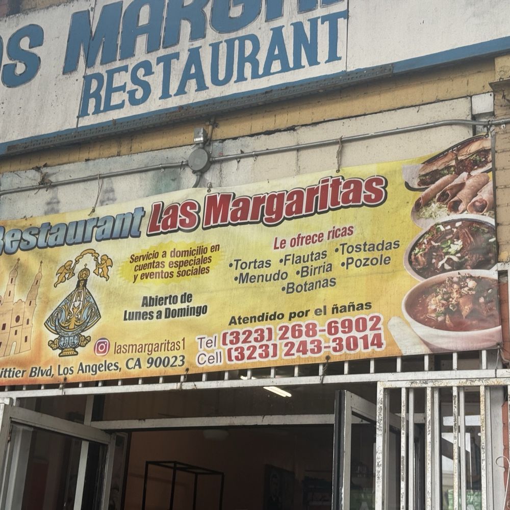 Las Margaritas Restaurant - Sign outside - Mexican Near Me - Los Angeles, California