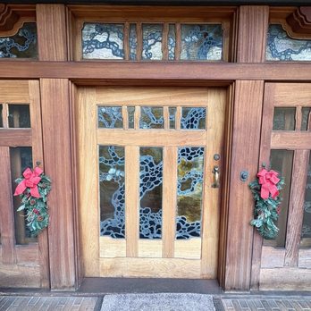 Gamble House - Front door is beautiful. - Landmarks & Historical Buildings Near Me - Pasadena, California