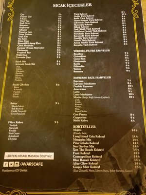Menu photo 1 Avar's Cafe Yalova, 77