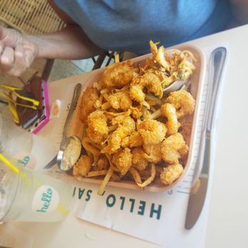 Hello, Sailor - Calabash Shrimp and Flounder Platter - Seafood Near Me - Cornelius, North Carolina