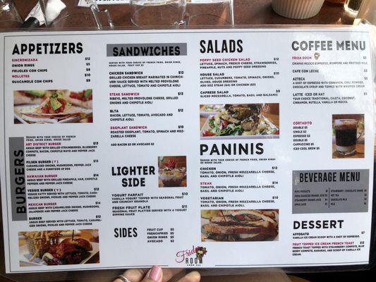 Menu photo 4 Frida Room Chicago, IL